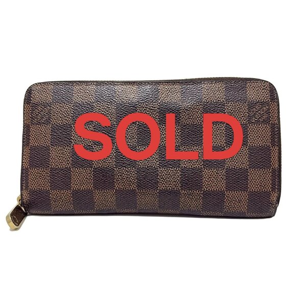 LOUIS VUITTON Zippy Wallet Ebene Damier - Long Wallet 347-070825 - Picture 1 of 5